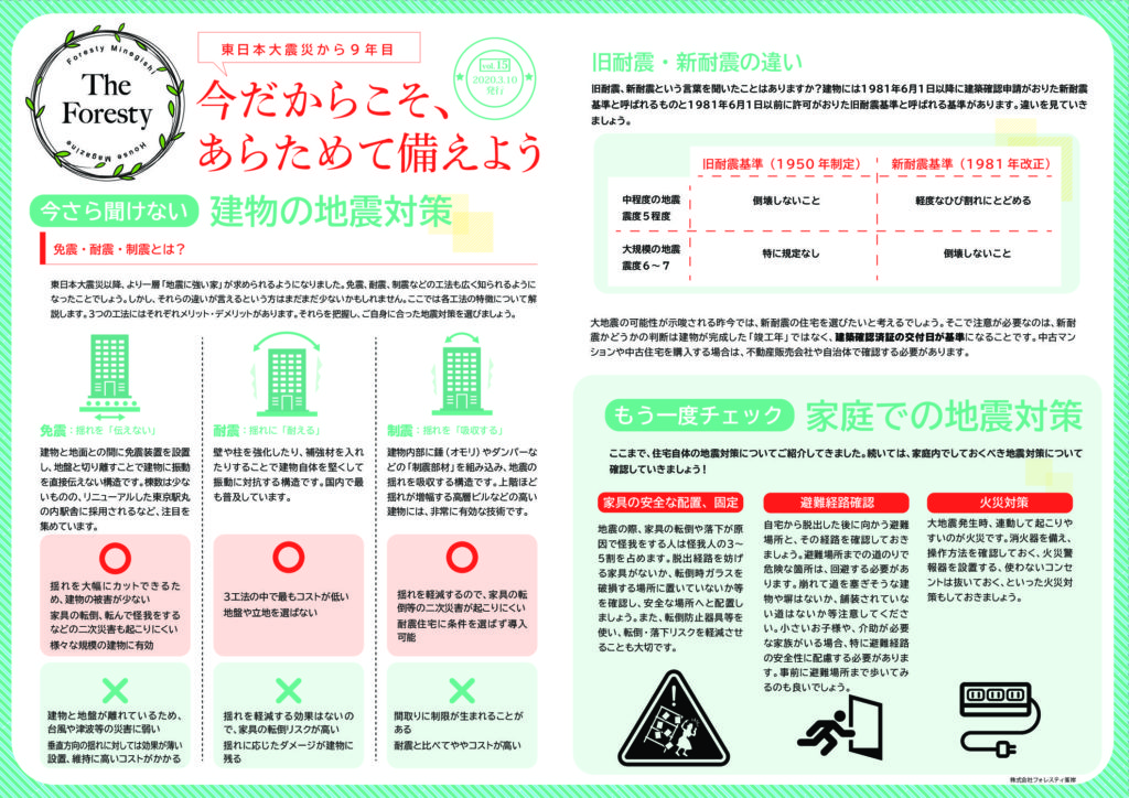 社内報を発行しました。【Vol.15】